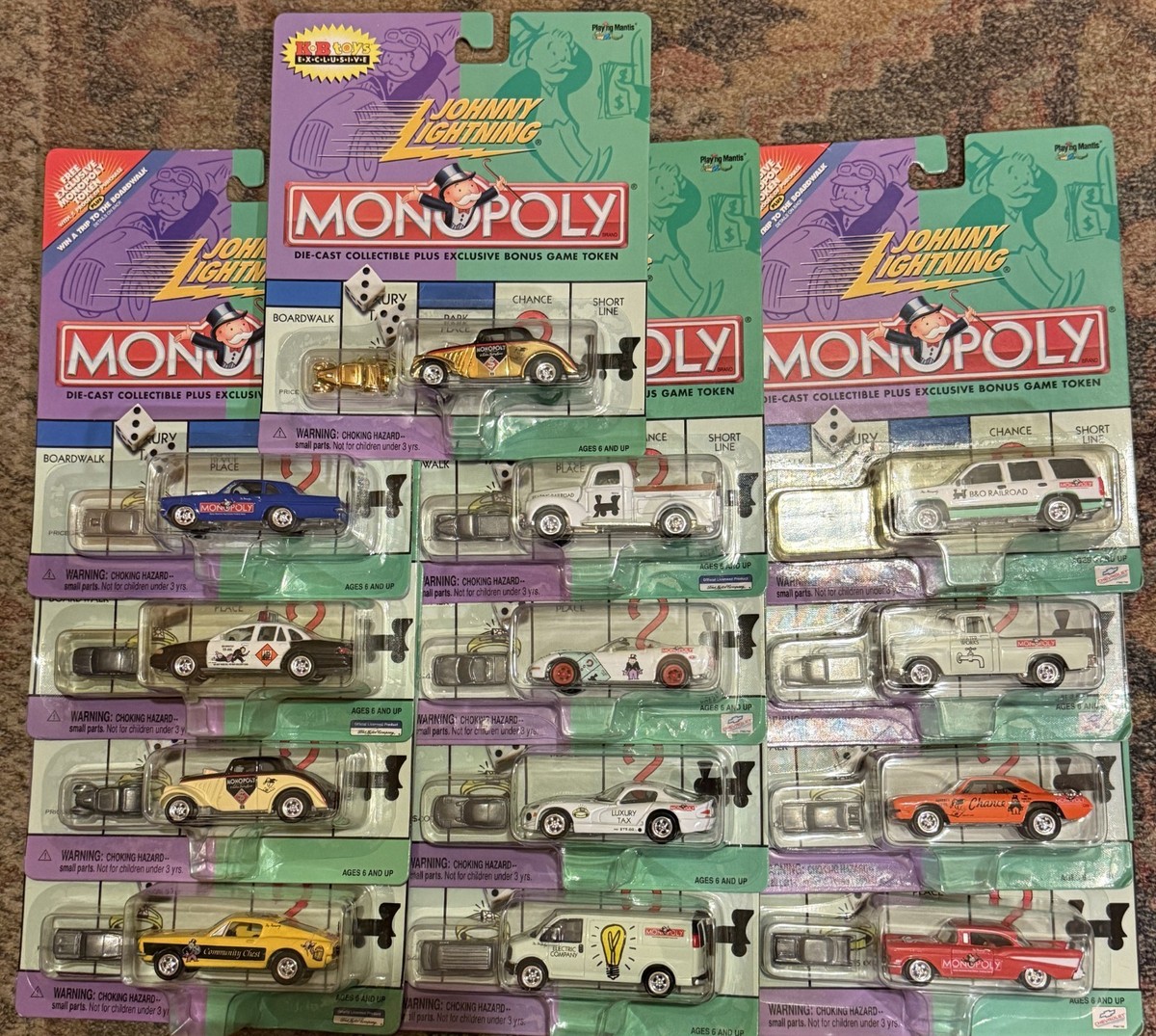 Johnny Lighting 12 car complete Monopoly set Plus Bonus car | eBay