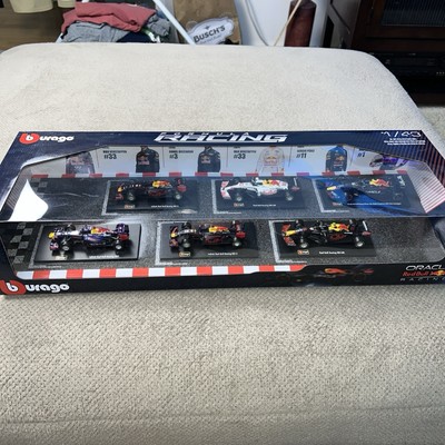 Bburago Formula 1 Racing Diecast 1:43 6-Pack Collectors Set | Red Bull F1 Racing