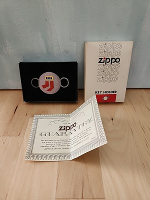 Vintage ZIPPO Key Holder with box And Warranty. URL Company.