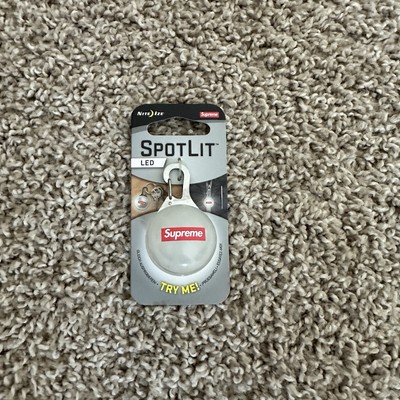Supreme NiteIze SpotLit LED Clip/Keychain Clear S/S19 New Original Packaging