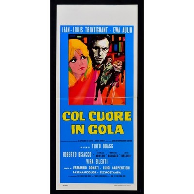 locandina COL CUORE IN GOLA tinto brass ewa aulin trintignant bisacco silen B140