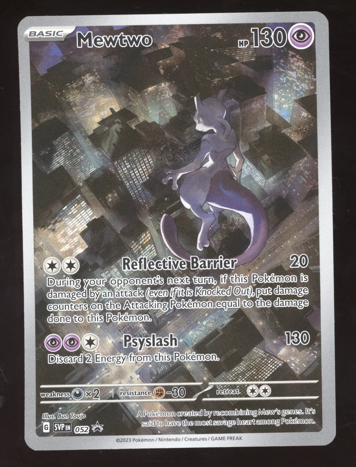 2023 Scarlet & Violet Mewtwo Black Star Promo #052