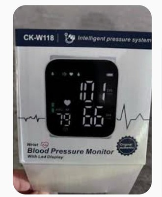 CK-W118 Wrist Blood Pressure Monitor LED Display Automatic Digital Memory Case