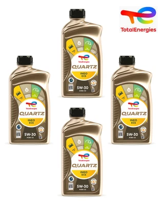 Total Quartz Ineo ECS 5W-30 PSA B71 2290 ACEA C2 Fiat 9.55535-S1 Olio Motore 4LT