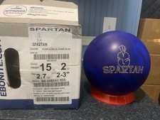 15# 1st Quality NIB Ebonite Spartan Solid Bowling Ball 2-3 Pin 2.7 Top