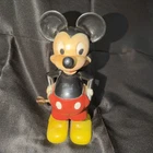 Vintage 50'S MARX Whirling Tail Mickey Mouse Wind-up Toy Hard Plastic WDP