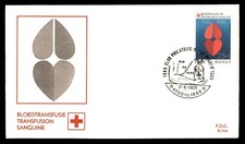 Mayfairstamps Belgium FDC 1985 Hearts Blood Transfusion Red Cross First Day Cove