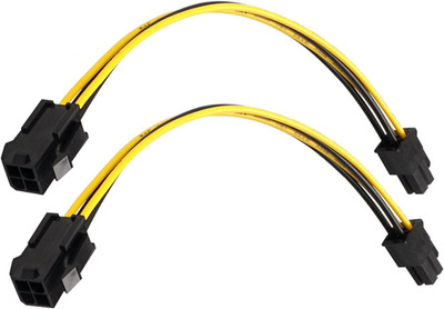 4 Pin P4 CPU Power Extension Cable 8 Inch | Male to Female Plug-And-Play Power