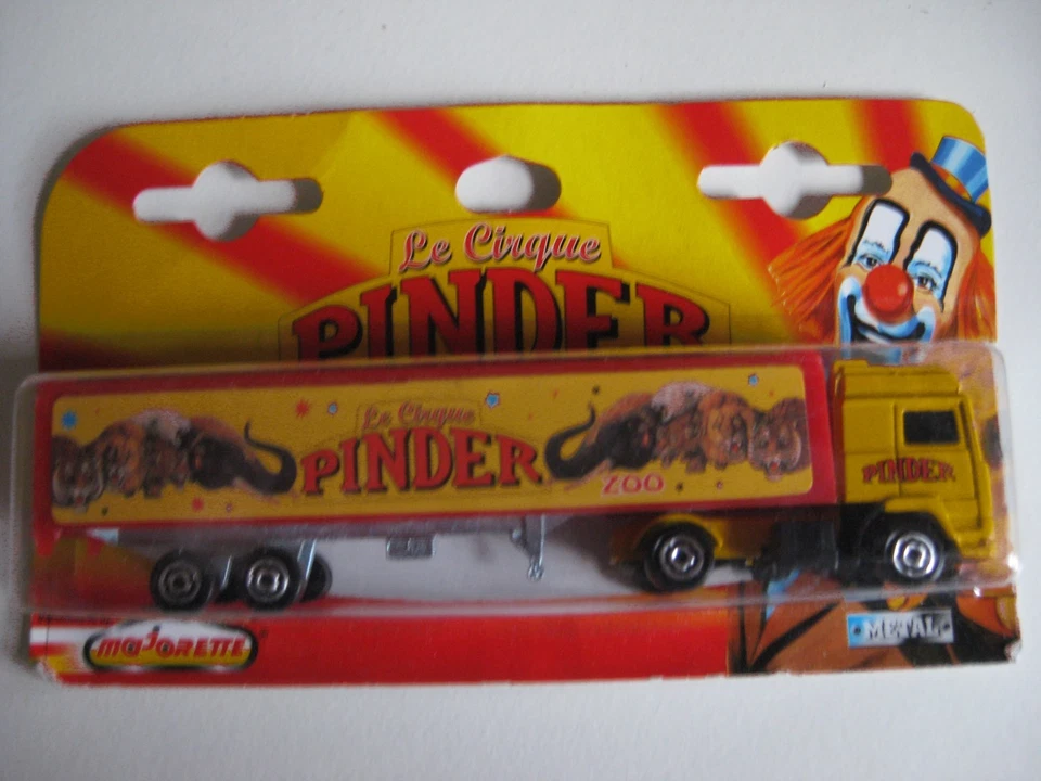 VEHICULE MINIATURE DE MARQUE MAJORETTE - CIRQUE PINDER - CAMION SEMI REMORQUE - Photo 1/1