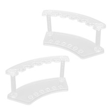 2pcs Pen Display Stand, 6 Slot Clear Holder Acrylic transparent