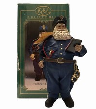 Kurt Adler KSA Policeman Santa Officer Claus Figurine Lawman Fabriché W/ Tag Box
