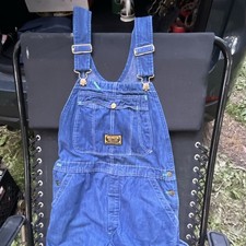 Washington Dee Cee Sanforized Blue Denim Bib Overalls Size 33x32 MPN W-800