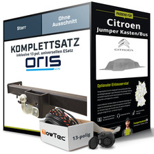 Für CITROEN Jumper Kasten/Bus 244 Anhängerkupplung starr +eSatz 13pol uni 02-06