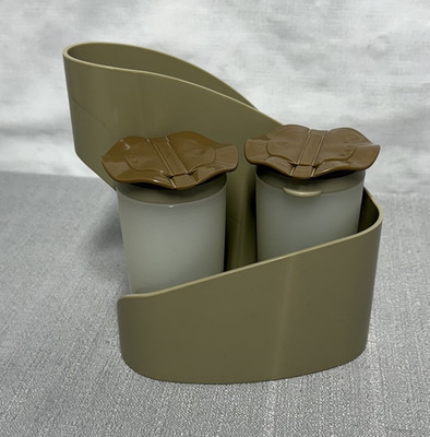 Tupperware Napkin Caddy Salt & Pepper Holder Table Top Condiment 5156A-1 USA