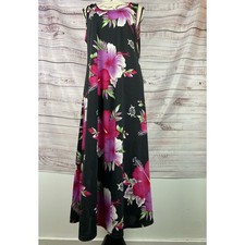 MPL Hawaii Floral Maxi Dress Womens S Sleeveless Scoop Stretch Lightweight Flowy