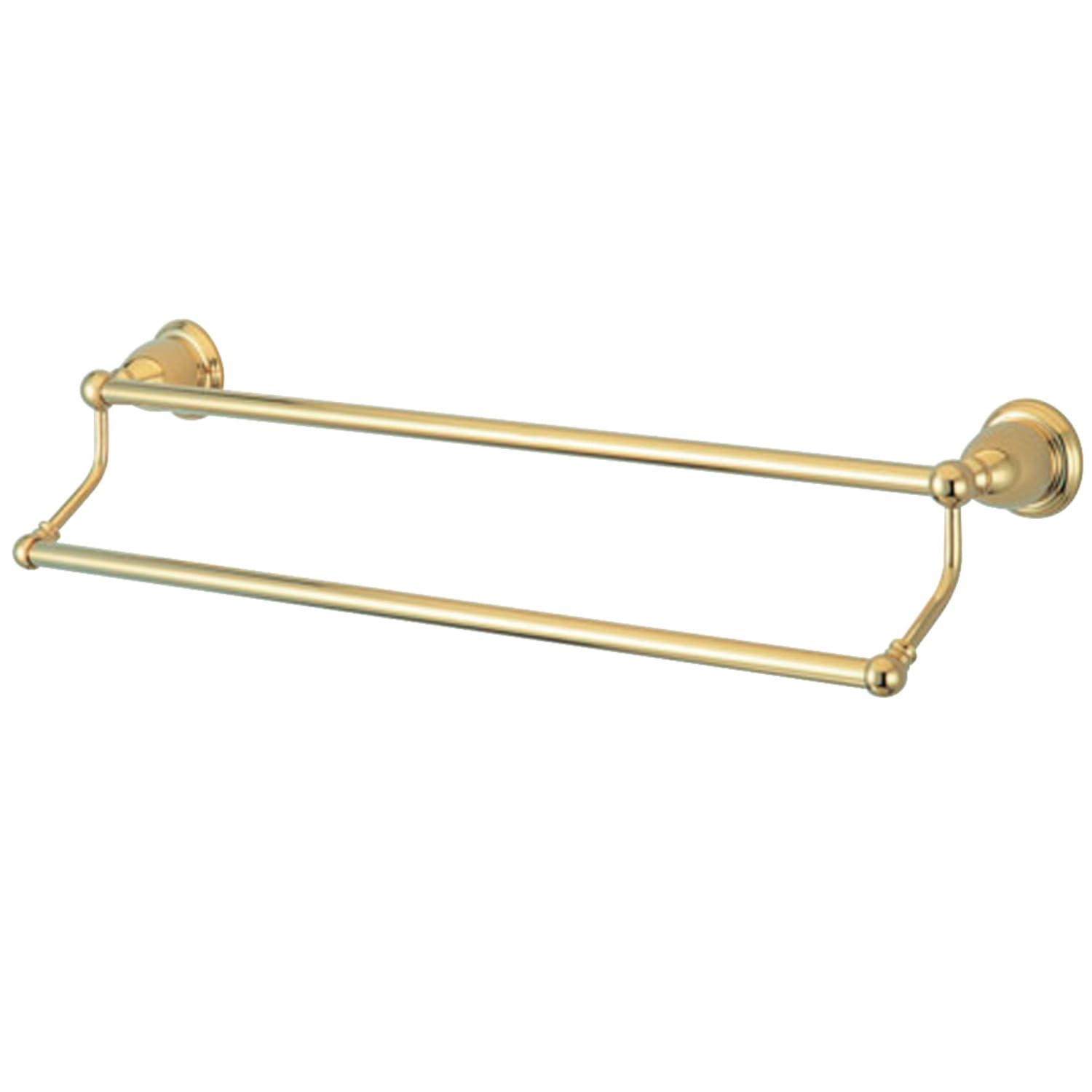 BA1753PB Heritage 24-Inch Double -Towel Bar, Polished Brass