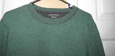 BANANA REPUBLIC Men's Medium Filpucci Wool Sweater Green Italian Yarn
