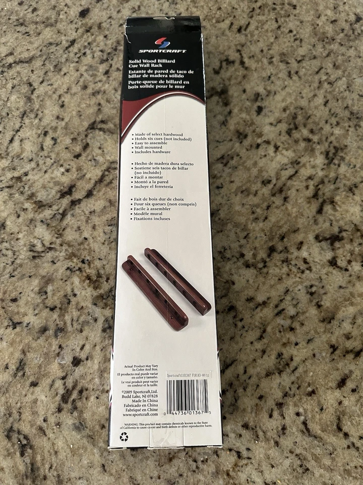 Taco de billar estante de pared sportcraft Foto 2 de 2
