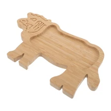 Charcuterie Platter Bamboo Barbecue Tray Cheese Board with Cow Shape