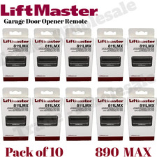 10 Pack LiftMaster 811LMX Garage Door / Gate Opener Remote Security 2.0