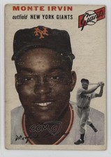 1954 Topps Monte Irvin (White Back) #3 HOF 0x80