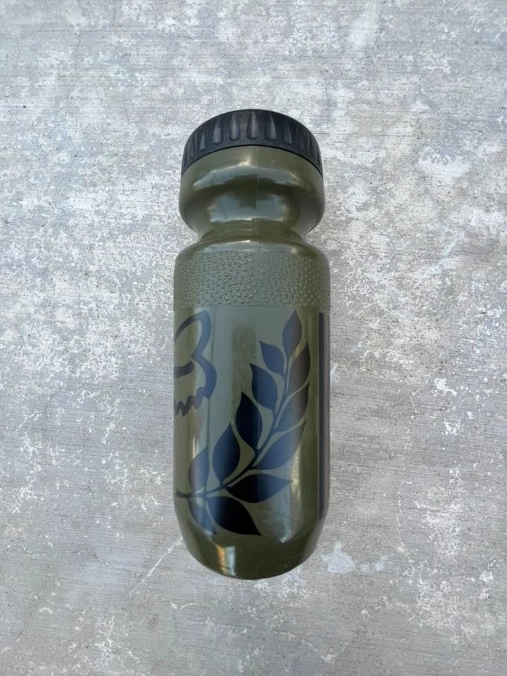 Botella de agua de plástico estrella con logotipo vintage Fox Racing Shox NOS | verde/negro/rojo Foto 2 de 4