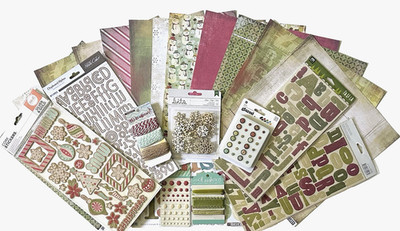 Basic Grey Christmas Paper & Embellishment Set  -  Save 50%