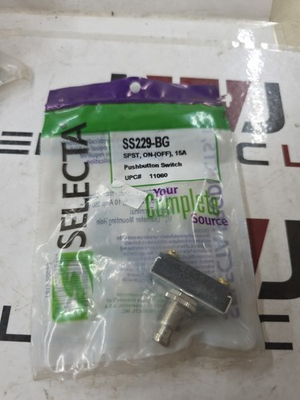 #ad Selecta SS229 BG Pushbutton Switch SPST ON OFF 15 Amp NEW $31.00