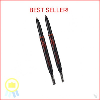 YBF Beauty Eyebrow Pencil - Universal Automatic Brow Pencil With Spoolie Brush -