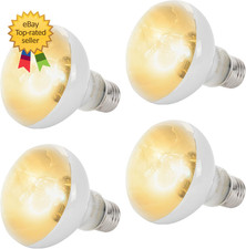 4 Pack 100W Reptile Heat Lamp Bulbs UVA Daylight Basking Light Bulbs for Reptil