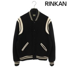 Saint Laurent Paris Teddy 354718 Y580F Leather Trim Sta Jam Blouson Men's Used f