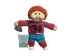 1988 Cabbage Patch Kids, Red Fuzzy, Brown Eyes, HM 15, KT, 31 Red/Blue