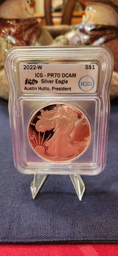 🪙 2022-W American Silver Eagle Proof — ICG PR70 DCAM 🪙