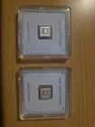2 X Geiger Original Premium Silver Bar 1g .999 Silver Square in Capsule