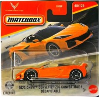 Matchbox 2023 Chevy Corvette C8 Z06 Convertible 48/125 2026