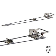  272A - 1/24 Dragster Chassis w/Heavy Nose - Stainless Steel - Assembled
