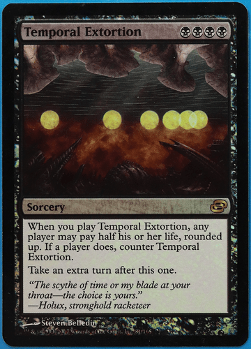 Temporal Extortion FOIL Planar Chaos HEAVILY PLD Rare CARD (498852) ABUGames - Picture 1 of 2