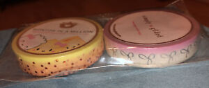 NEW Simply Gilded & OMWL Once More with Love Collab washi tape white w/ red bows