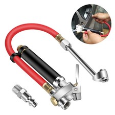 Dual Head Tire Inflator Pressure Gauge 120 Psi With Air Chuck 14 Fnpt Adapter