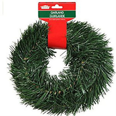 New 15 Ft Christmas House Artificial Pine Garland Ornament Holiday Decor ~Qty 1 