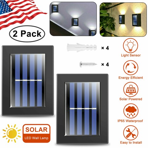 Solar Wall Lamp Outdoor Garden Waterproof Household Wall Lamp Light Up And Down - Picture 2 of 30