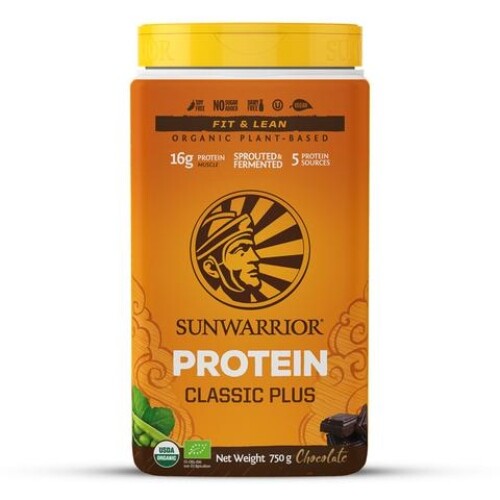 SUN WARRIOR 750G CLASSIC PLUS PROTEIN VEGAN GLUTEN & DAIRY FREE SUNWARRIOR - Picture 1 of 4