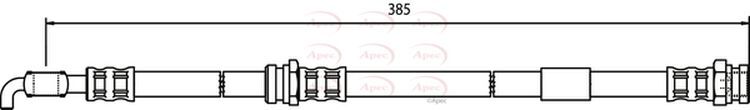 APEC Brake Hose Front - HOS3382