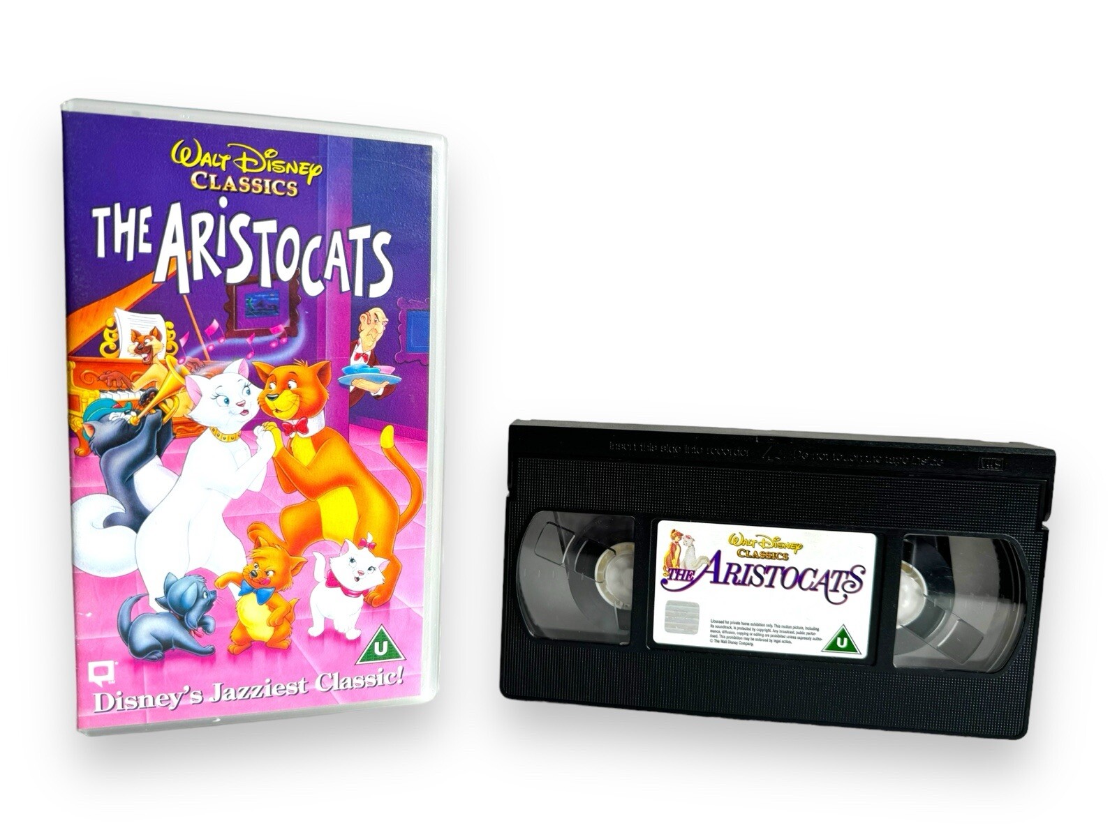 The Aristocats VHS 2000 Walt Disney Classic Video Cassette Tape Rare Vintage .