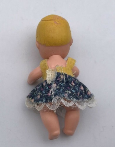 Barbie Happy Family 1973/1985 Muñeca Bebé Vintage Rubia Ojos Azules Vestido Krissy - Imagen 2 de 2