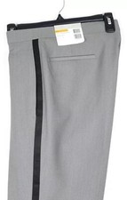 Alfani Mens Slim Fit Tuxedo Dress Pants 32x32 Grey Black Stretch AlfaTech NWT