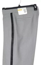 Alfani Men's Slim-Fit Stretch Tuxedo Pants Grey/Black 32x32 NWT