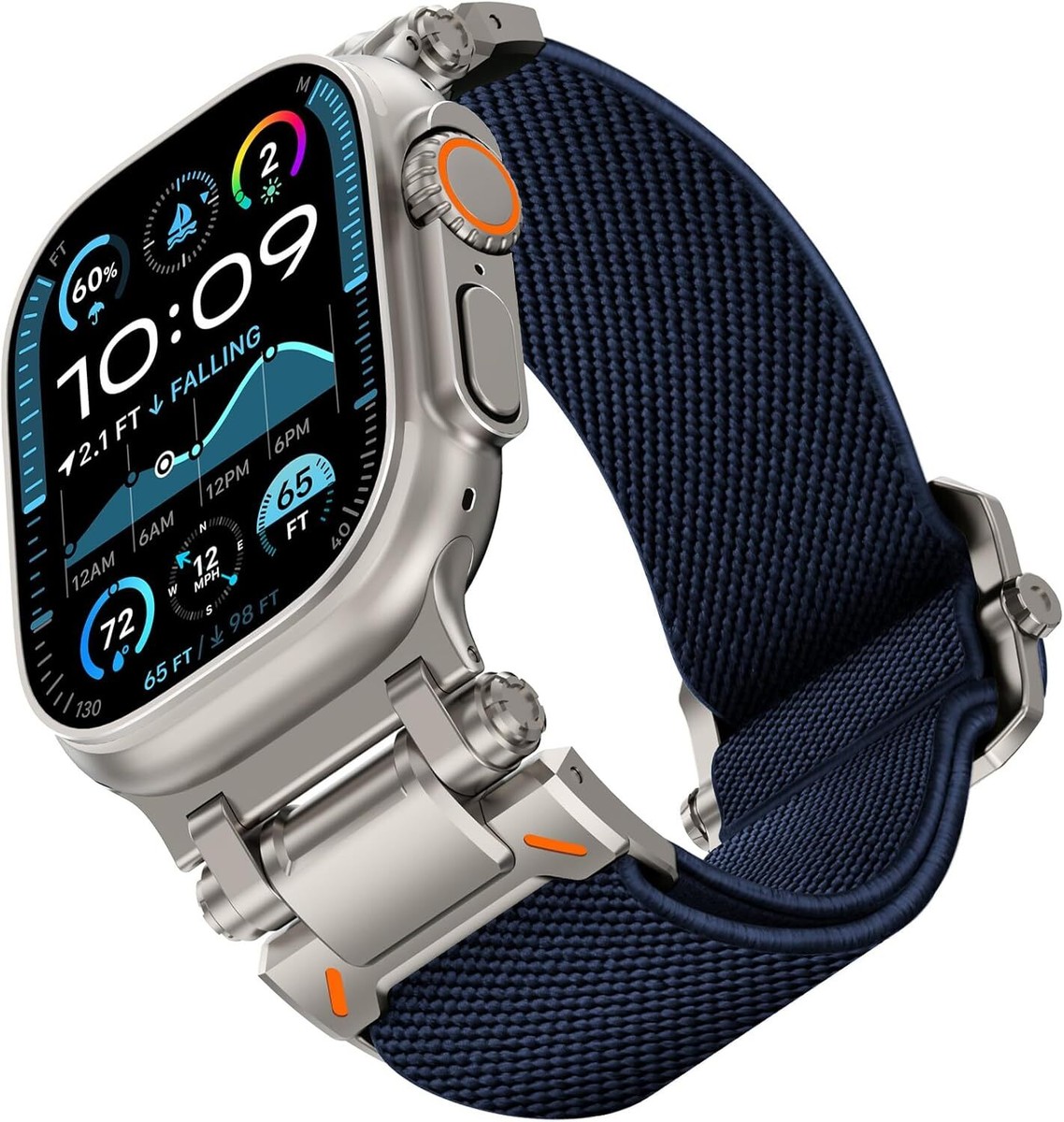 Nylon Loop Sport Strap For Apple Watch Series 10 9 8 7 SE Nylon Loop Sport Strap For Apple Watch Series 10 9 8 7 SE