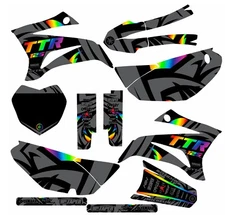 Gray Black Rainbow decals YAMAHA GRAPHICS TTR125 TTR 125 2008-2021