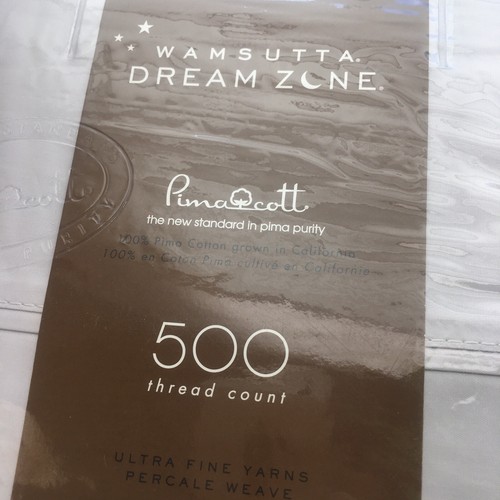 LILAC Wamsutta Dream Zone 500 TC 100% Cotton Percale Weave TWIN Sheet Set - Picture 2 of 9